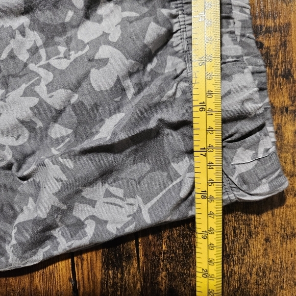 New Joe Fresh PJ Pajamas Tank Booty Shorts Set Gray Floral Camo 1x - Picture 6 of 8